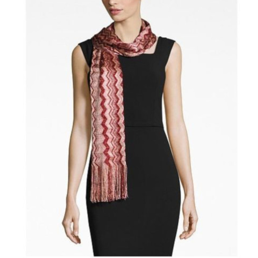 INC International Concepts Zigzag Wrap scarf - Picture 2 of 2